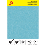 IDVCE15A Sky Blue (Sheet) suede thermal transfer film / iDigit