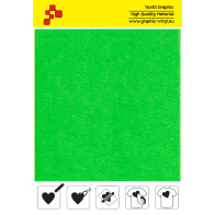 IDVCPNGA Neon Green (Sheet) suede thermal transfer film / iDigit