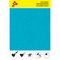 IDVCE20A Turquoise (Sheet) suede thermal transfer film / iDigit