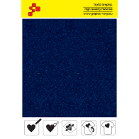 IDVCE09A Royal Blue (Sheet) suede thermal transfer film / iDigit
