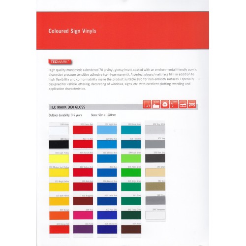 K-SAB305 Stencil self-adhesive plotter vinyl color / Kemica