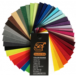 VelCut Premium Neonová růžová semišová nažehlovací fólie / SEF Textile