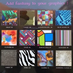 Fantasy Flex Fabric 09 nažehlovací fólie / SEF Textile