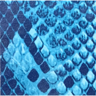 Fantasy Flex Blue snake 04 termal transfer film / SEF Textile