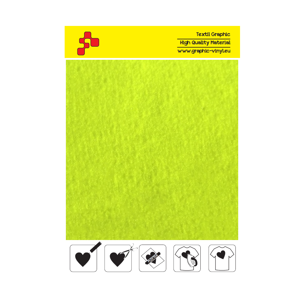 IDRCNY4A Reflexcut Neónovo žltá 4 reflexná nažehľovací fólia / iDigit