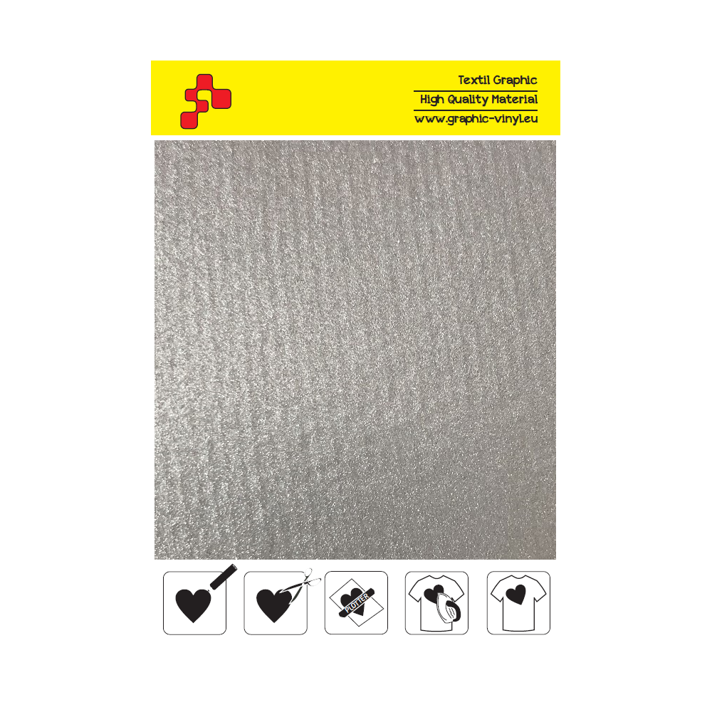 IDRCS1A Reflexcut Strieborna 1 reflexná nažehľovací fólia / iDigit