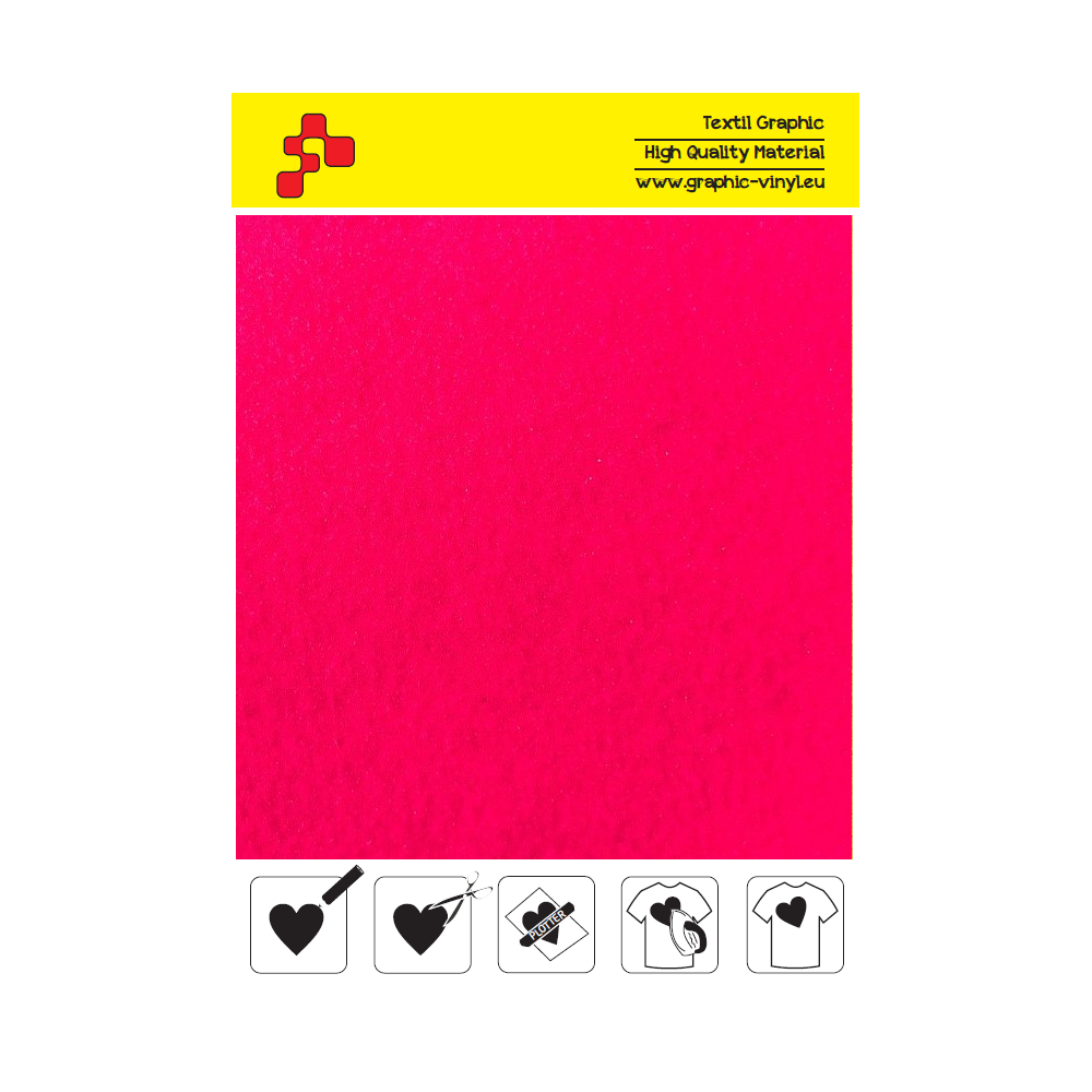 IDRCNP7A Reflexcut neónovo ružová 7 reflexná nažehľovací fólia / iDigit