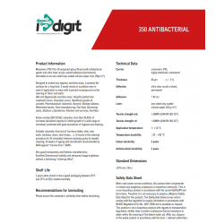 350 Antibacterial/370 číra antibakteriálna samolepiací fólia / iDigit