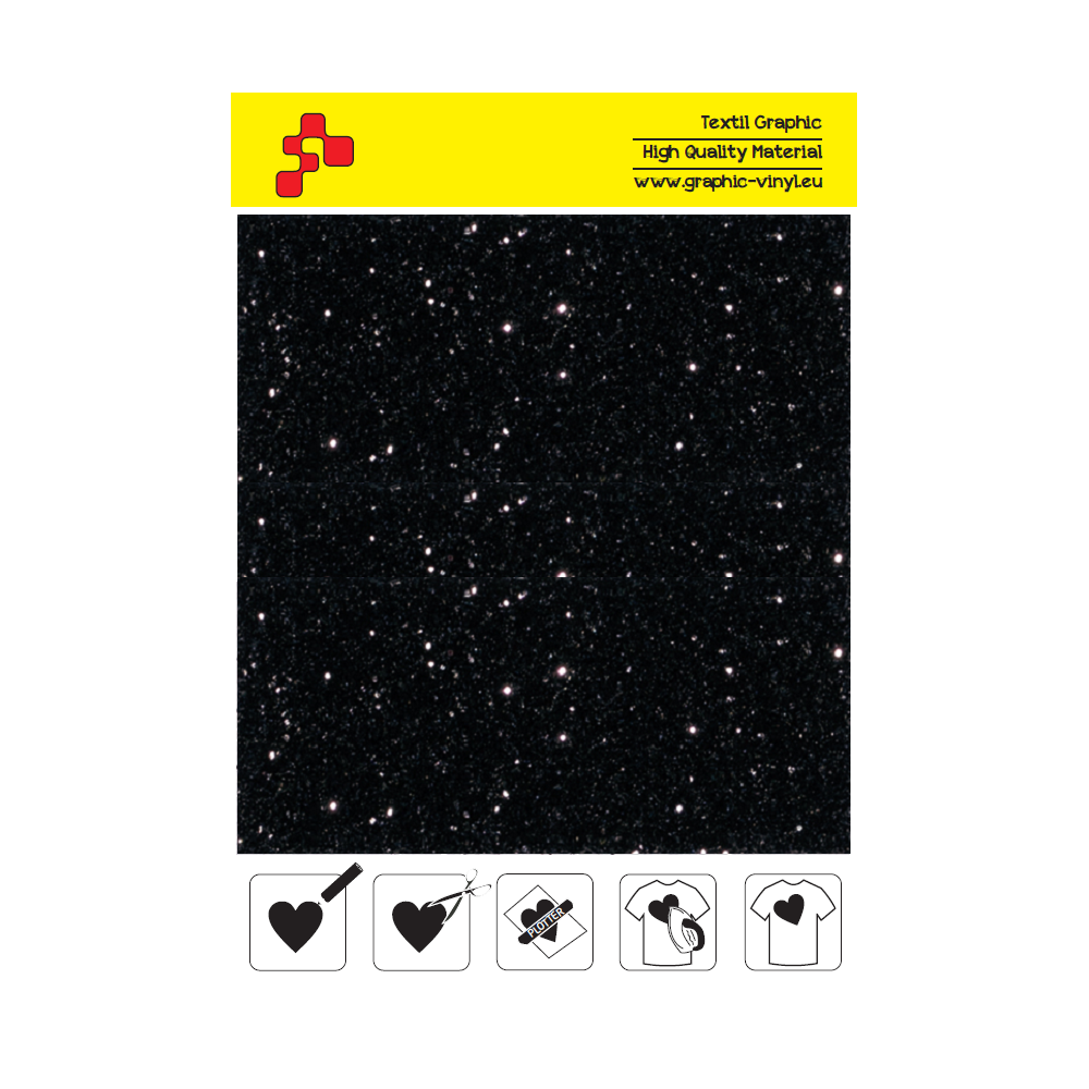 IDD710A Perleťová čierna (Arch) nažehľovací fólia / iDigit