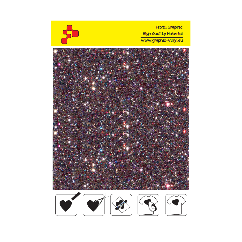 IDD737A Blush pink Pearl Glitter (Sheet) thermal transfer film / iDigit