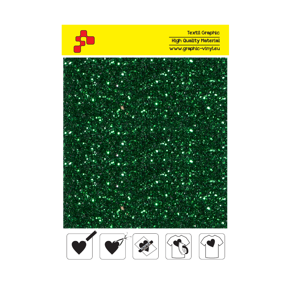 IDD750A Green Pearl Glitter (Arch) thermal transfer film / iDigit