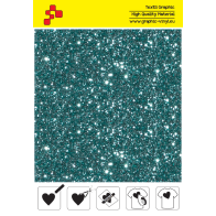 IDD783A Aqumarine Pearl Glitter (Sheet) thermal transfer film / iDigit