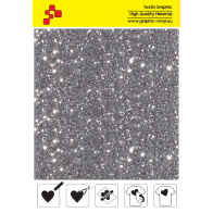 IDD796A Silver Pearl Glitter (Sheet) thermal transfer film / iDigit