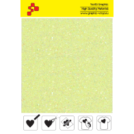 IDDFLUO20A Neon yellow Pearl Glitter (Sheet) thermal transfer film / iDigit