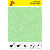 IDDFLUO50A Neon green Pearl Glitter (Sheet) thermal transfer film / iDigit
