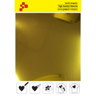 IDSGSOFTA Metalická lesklá zlatá (Arch) nažehlovací fólie / iDigit