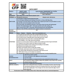 L402SA3 Laser tlač transparentná nažehľovací fólia / CFP Flex
