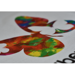 L402SA3 Laser tlač transparentná nažehľovací fólia / CFP Flex