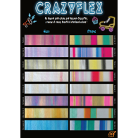 CF000 Vzorník A4 Crazy Flex fólií / SEF Textile