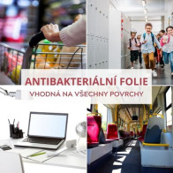 350 Antibacterial/370 číra antibakteriálna samolepiací fólia / iDigit