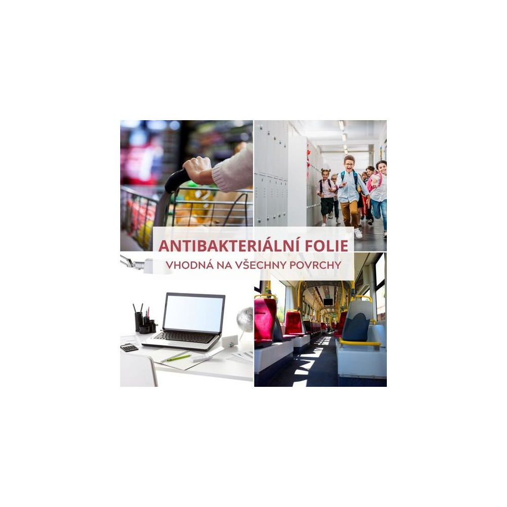 350 Antibacterial/370 číra antibakteriálna samolepiací fólia / iDigit