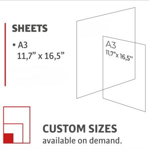 Hot Peel DTF transfer film B-Flex A4, A3, 40×50 cm | Archy